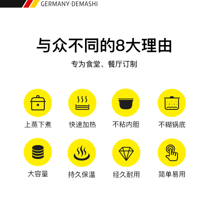 电饭煲 电饭锅老式大容量食堂饭店超大家用10人20人以上用dfg-18l【18